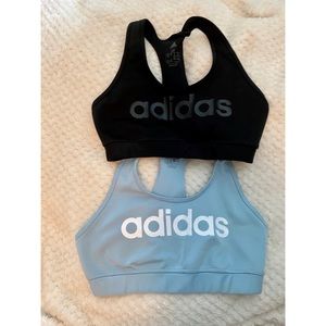 Set of 2 adidas climate sports bras
